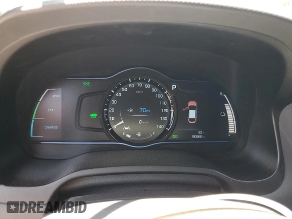 2017 Hyundai Ioniq SEL with VIN KMHC75LC5HU036729, listed as a Copart auction lot 58550855 with 183,866 mi miles and Salvage title. Bid and sale history available at DreamBid. Image 9.