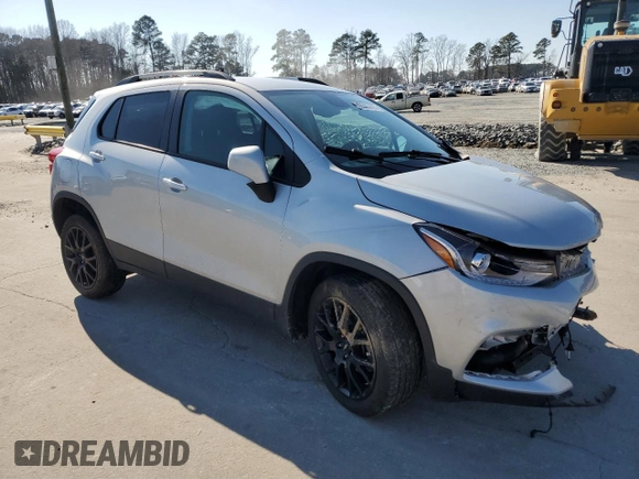 2022 Chevrolet Trax LT with VIN KL7CJPSMXNB568381, listed as a Copart auction lot 46663095 with 53,559 mi miles and Salvage title. Bid and sale history available at DreamBid. Image 4.