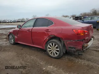 2006 Lexus IS 250 with VIN JTHCK262565000825, listed as a Copart auction lot 51835875 with 134,497 mi miles and Salvage Title. Bid and sale history available at DreamBid. Image 2.