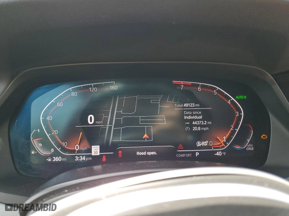 2019 BMW X5 xDrive40i with VIN 5UXCR6C54KLL10598, listed as a Copart auction lot 50875515 with 49,123 mi miles and Salvage Title. Bid and sale history available at carsss.com. Image 9.