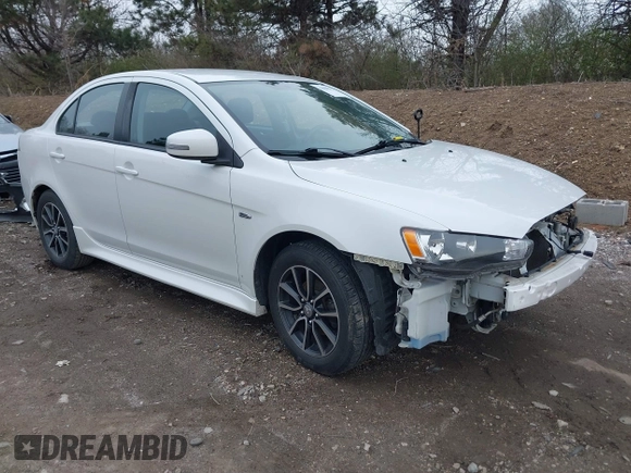 2017 Mitsubishi Lancer ES with VIN JA32U2FU4HU014876, listed as a IAAI auction lot 41884075 with 105,262 mi miles. Bid and sale history available at carsss.com. Image 1.