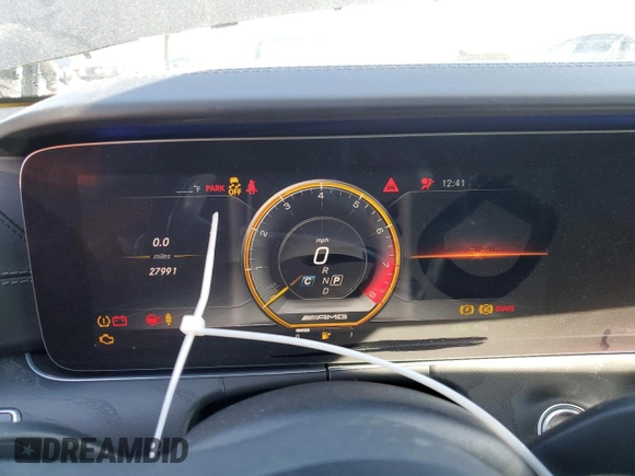2020 Mercedes-Benz E-Class AMG E 63 S with VIN WDDZF8KB8LA717950, listed as a Copart auction lot 44249075 with 27,991 mi miles and Salvage Title. Bid and sale history available at carsss.com. Image 9.