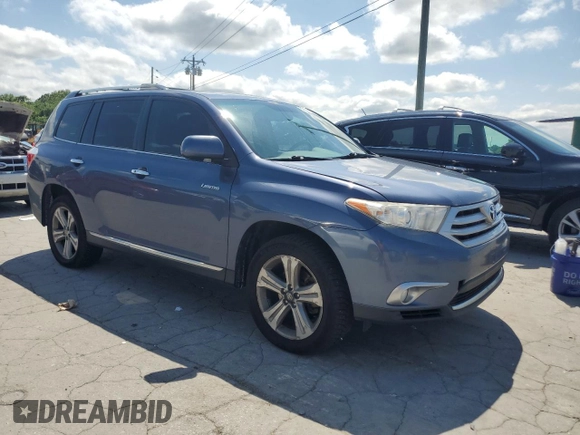 2012 Toyota Highlander Limited with VIN 5TDDK3EH4CS128884, listed as a Copart auction lot 57292665 with 237,093 mi miles and Salvage title. Bid and sale history available at DreamBid. Image 4.