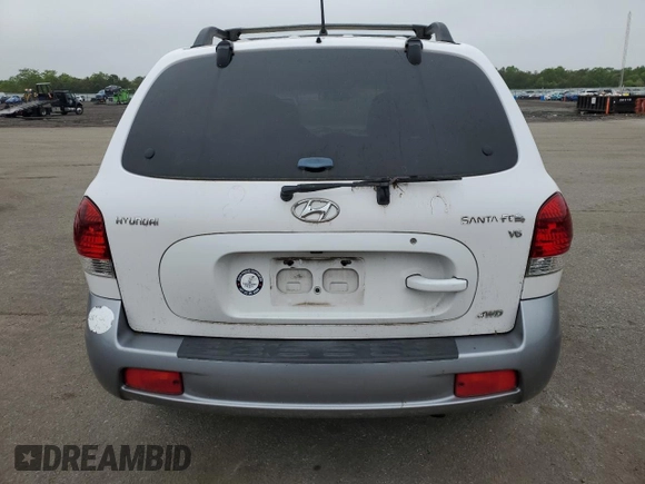 2006 Hyundai Santa Fe GLS z VIN KM8SC73D96U038444, wystawiony jako Copart lot #57322045 z przebiegiem 70 337 mil mil oraz Szkoda całkowita • Salvage title. Historia ofert i sprzedaży dostępna na DreamBid. Obrazek 6.