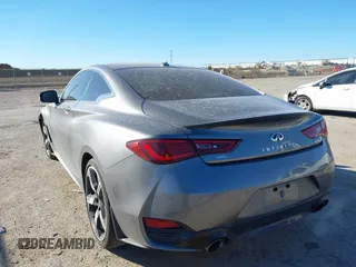 2022 Infiniti Q60 Red Sport 400 with VIN JN1FV7LL2NM680688, listed as a IAAI auction lot 41263397 with 14,001 mi miles and . Bid and sale history available at DreamBid. Image 3.