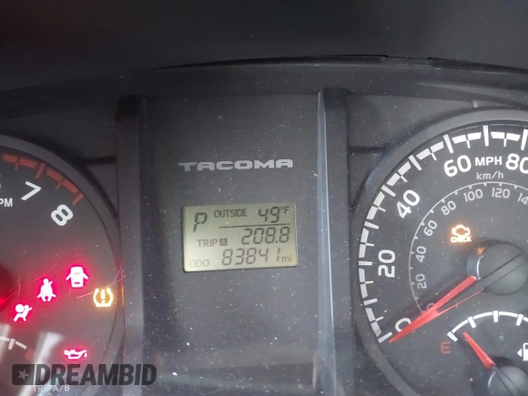 2017 Toyota Tacoma SR5 with VIN 3TMCZ5AN5HM060147, listed as a IAAI auction lot 41159315 with 83,841 mi miles and . Bid and sale history available at DreamBid. Image 15.