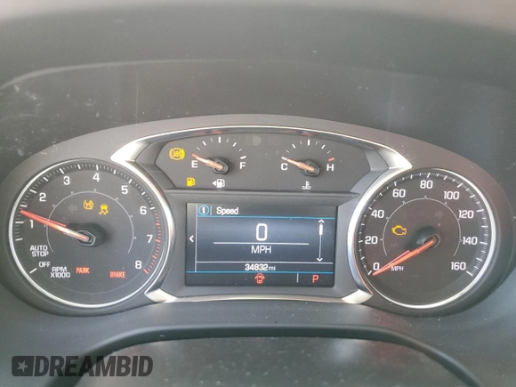 2023 GMC Acadia SLE with VIN 1GKKNKL4XPZ193191, listed as a Copart auction lot 58770835 with 34,832 mi miles and Salvage title. Bid and sale history available at DreamBid. Image 9.
