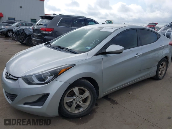 2014 Hyundai Elantra SE with VIN 5NPDH4AEXEH526030, listed as a IAAI auction lot 42595985 with 215,580 mi miles and . Bid and sale history available at DreamBid. Image 2.