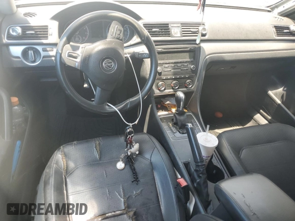 2014 Volkswagen Passat Wolfsburg Edition with VIN 1VWAT7A30EC096244, listed as a Copart auction lot 54097505 with 153,321 mi miles and Salvage title. Bid and sale history available at DreamBid. Image 8.