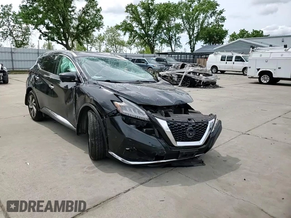 2019 Nissan Murano SL with VIN 5N1AZ2MS7KN131509, listed as a Copart auction lot 51875335 with 126,758 mi miles and Salvage Title. Bid and sale history available at DreamBid. Image 12.