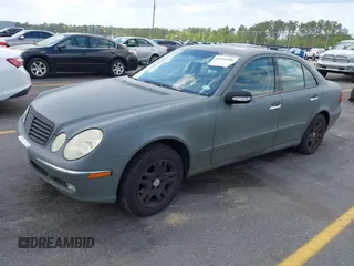 2003 Mercedes-Benz E-Class 3.2L with VIN WDBUF65J83A124342, listed as a IAAI auction lot 41951596 with 185,094 mi miles. Bid and sale history available at carsss.com. Image 2.