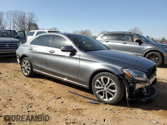 2017 Mercedes-Benz C 300 with VIN 55SWF4KB1HU208656, listed as a Copart auction lot 50159845 with 162,682 mi miles and Salvage title. Bid and sale history available at DreamBid. Image 4.