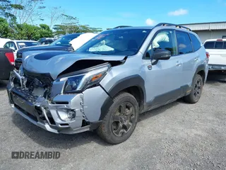2023 Subaru Forester Wilderness with VIN JF2SKALC0PH447018, listed as a IAAI auction lot 42011074 with 21,553 mi miles and . Bid and sale history available at DreamBid. Image 2.