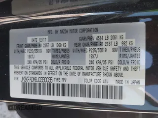2018 Mazda CX-5 Grand Touring with VIN JM3KFADM8J0330035, listed as a IAAI auction lot 41878680 with 62,632 mi miles. Bid and sale history available at carsss.com. Image 9.