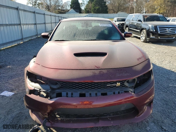 2022 Dodge Charger Scat Pack with VIN 2C3CDXGJ8NH119947, listed as a Copart auction lot 83076284 with 18,092 mi miles and Salvage Title. Bid and sale history available at carsss.com. Image 5.