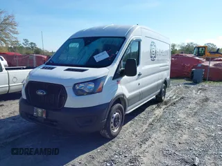 2023 Ford Transit Cargo with VIN 1FTBR1C87PKA82667, listed as a IAAI auction lot 41851303 with 40,648 mi miles. Bid and sale history available at carsss.com. Image 2.