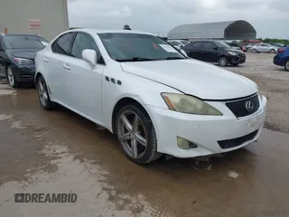 2008 Lexus IS 250 with VIN JTHBK262285056915, listed as a IAAI auction lot 42025534 with 183,411 mi miles. Bid and sale history available at carsss.com. Image 1.