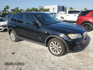 2014 BMW X3 xDrive28i with VIN 5UXWX9C57E0D24167, listed as a Copart auction lot 52796105 with Not Provided miles and Clean Title. Bid and sale history available at DreamBid. Image 4.