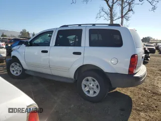 2004 Dodge Durango SXT z VIN 1D4HD38K64F229738, wystawiony jako Copart lot #88742505 z przebiegiem 184 107 mil mil oraz Szkoda całkowita • Salvage title. Historia ofert i sprzedaży dostępna na DreamBid. Obrazek 2.