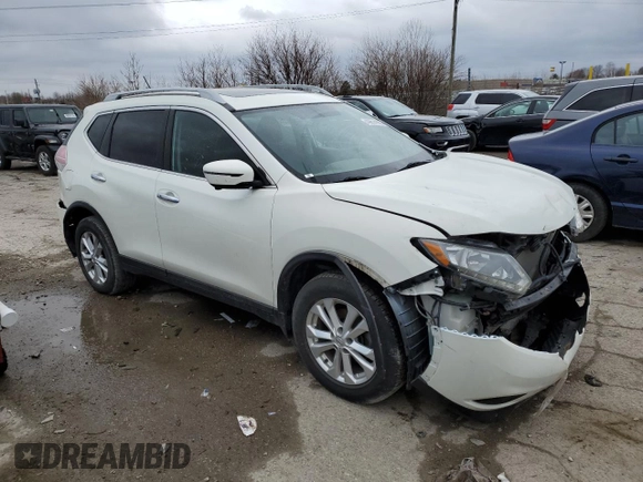 2016 Nissan Rogue SL with VIN 5N1AT2MV7GC798451, listed as a Copart auction lot 49814165 with 115,203 mi miles and Salvage Title. Bid and sale history available at DreamBid. Image 4.