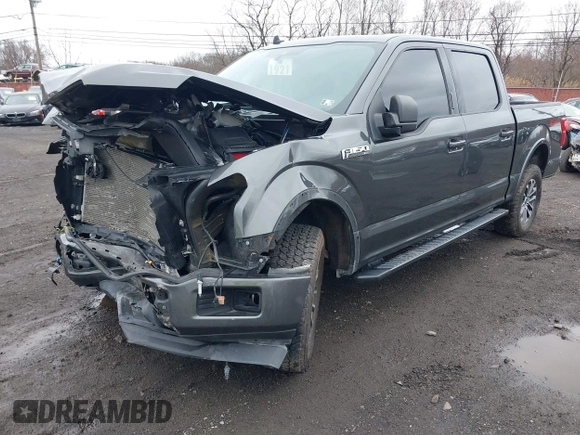 2020 Ford F-150 XL with VIN 1FTEW1E47LKF31050, listed as a IAAI auction lot 41812089 with 42,680 mi miles. Bid and sale history available at carsss.com. Image 2.