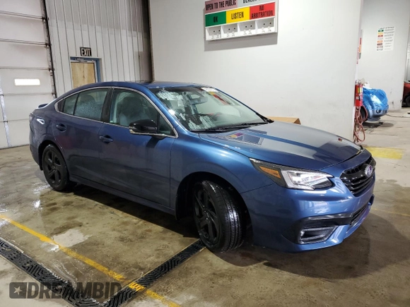 2021 Subaru Legacy Sport with VIN 4S3BWAH69M3014876, listed as a Copart auction lot 49334075 with 22,310 mi miles and Salvage Title. Bid and sale history available at carsss.com. Image 4.