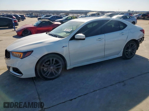 2018 Acura TLX w/A-SPEC Pkg z VIN 19UUB2F67JA000092, wystawiony jako Copart lot #48678105 z przebiegiem 99 106 mil mil oraz Szkoda całkowita • Salvage title. Historia ofert i sprzedaży dostępna na DreamBid. Obrazek 1.