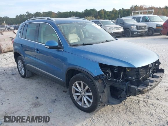 2017 Volkswagen Tiguan Wolfsburg Edition with VIN WVGRV7AX6HW504313, listed as a IAAI auction lot 40950812 with 149,884 mi miles and . Bid and sale history available at DreamBid. Image 1.