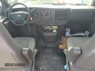 2018 Chevrolet Express Commercial with VIN 1GB3GSCG0J1302871, listed as a Copart auction lot 51438024 with 67,392 mi miles and Salvage Title. Bid and sale history available at carsss.com. Image 8.