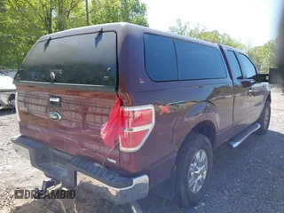 2010 Ford F-150 XL with VIN 1FTFX1EV6AFC58618, listed as a IAAI auction lot 42029696 with 128,258 mi miles. Bid and sale history available at carsss.com. Image 4.
