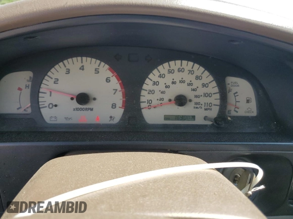 2002 Toyota Tacoma PreRunner with VIN 5TESM92N52Z087438, listed as a Copart auction lot 59807645 with 169,002 mi miles and Salvage title. Bid and sale history available at DreamBid. Image 9.