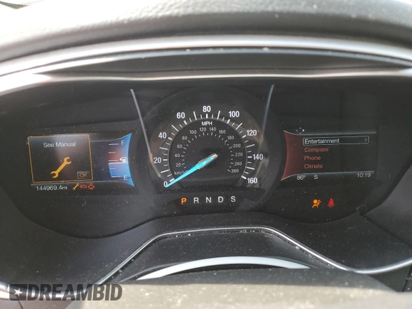 2016 Ford Fusion SE with VIN 3FA6P0H73GR294212, listed as a Copart auction lot 59927375 with 144,969 mi miles and Salvage title. Bid and sale history available at DreamBid. Image 9.