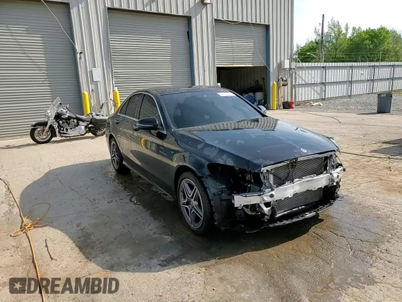2021 Mercedes-Benz C 300 with VIN W1KWF8EB3MR643449, listed as a Copart auction lot 53101365 with 38,631 mi miles and Salvage title. Bid and sale history available at DreamBid. Image 14.