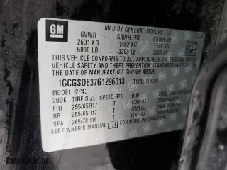 2016 Chevrolet Colorado 2WD Z71 with VIN 1GCGSDE37G1296013, listed as a Copart auction lot 48320865 with 152,757 mi miles and Salvage Title. Bid and sale history available at carsss.com. Image 12.