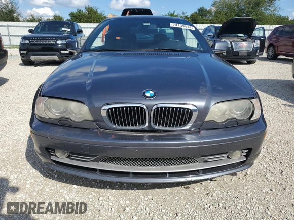 2002 BMW 3 Series 330Ci with VIN WBABS53462JU93563, listed as a Copart auction lot 74139414 with Not Provided miles and Salvage Title. Bid and sale history available at DreamBid. Image 5.