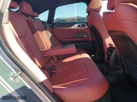 2024 BMW i4 M50 with VIN WBY33AW00RFS33614, listed as a Copart auction lot 82587584 with 4,213 mi miles and Salvage Title. Bid and sale history available at carsss.com. Image 10.