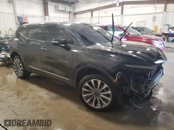 2023 Chevrolet Blazer Premier with VIN 3GNKBFRS9PS106936, listed as a Copart auction lot 52016095 with 46,664 mi miles and Salvage title. Bid and sale history available at DreamBid. Image 4.