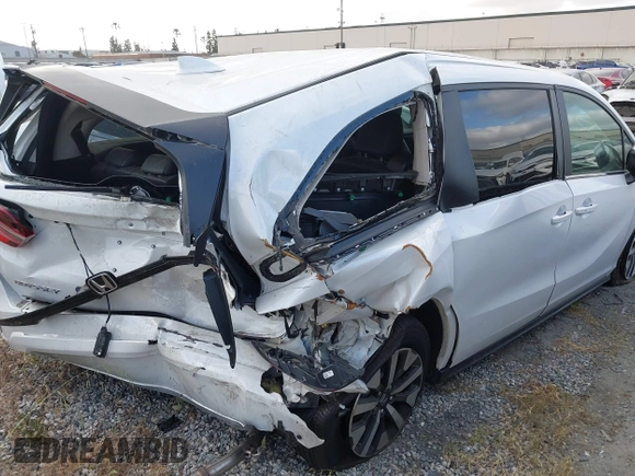 2025 Honda Odyssey EX-L with VIN 5FNRL6H61SB005819, listed as a IAAI auction lot 41731323 with Not Provided miles and . Bid and sale history available at DreamBid. Image 4.