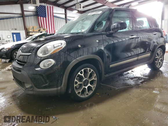 2014 FIAT 500L Trekking with VIN ZFBCFADH2EZ010861, listed as a Copart auction lot 88912885 with 100,823 mi miles and Salvage Title. Bid and sale history available at DreamBid. Image 1.