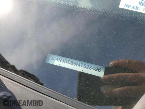 2021 Jeep Compass Limited with VIN 3C4NJDCB6MT528495, listed as a Copart auction lot 48039575 with 69,006 mi miles and Salvage Title. Bid and sale history available at DreamBid. Image 13.