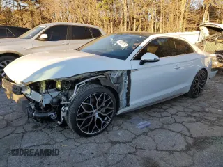 2018 Audi A5 Premium Plus with VIN WAUTNAF57JA011237, listed as a Copart auction lot 88928755 with 80,984 mi miles and Salvage Title. Bid and sale history available at DreamBid. Image 1.