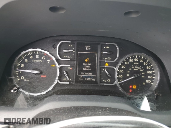 2020 Toyota Tundra 2WD SR5 with VIN 5TFEY5F17LX260869, listed as a Copart auction lot 70342524 with 25,607 mi miles and Salvage Title. Bid and sale history available at carsss.com. Image 9.