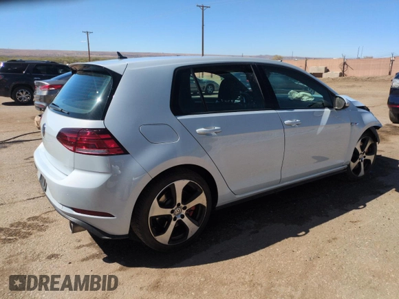 2019 Volkswagen Golf GTI S with VIN 3VW6T7AU8KM015905, listed as a Copart auction lot 50263655 with 61,872 mi miles and Salvage Title. Bid and sale history available at carsss.com. Image 3.