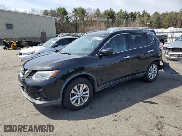 2016 Nissan Rogue SV with VIN KNMAT2MV4GP673100, listed as a Copart auction lot 53835905 with 109,158 mi miles and Salvage Title. Bid and sale history available at carsss.com. Image 1.