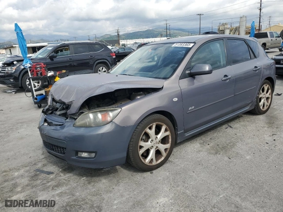 2008 Mazda Mazda3 s Grand Touring with VIN JM1BK344081144574, listed as a Copart auction lot 51383365 with 133,874 mi miles and Salvage Title. Bid and sale history available at carsss.com. Image 1.
