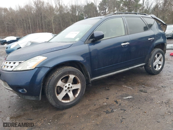 2005 Nissan Murano SL with VIN JN8AZ08T75W329683, listed as a IAAI auction lot 41452790 with 199,584 mi miles. Bid and sale history available at carsss.com. Image 2.