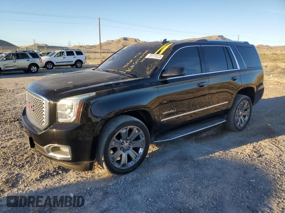 2016 GMC Yukon Denali with VIN 1GKS1CKJ4GR342445, listed as a Copart auction lot 70171573 with 0 mi miles. Bid and sale history available at carsss.com. Image 1.
