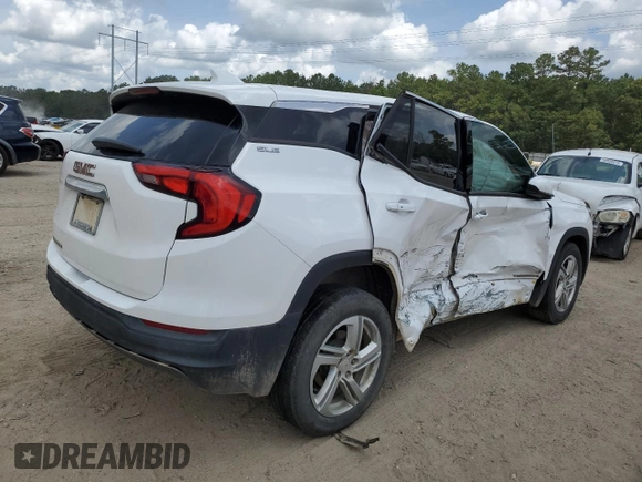 2020 GMC Terrain SLE with VIN 3GKALMEV1LL204468, listed as a Copart auction lot 59158535 with 77,942 mi miles and Salvage title. Bid and sale history available at DreamBid. Image 3.