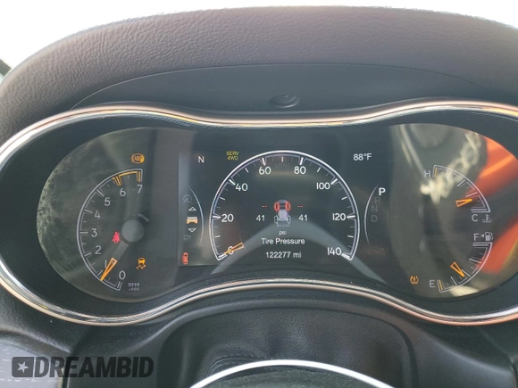 2017 Jeep Grand Cherokee Limited 75th Anniversary with VIN 1C4RJFBT0HC781742, listed as a Copart auction lot 55928265 with 122,277 mi miles and Salvage title. Bid and sale history available at DreamBid. Image 9.