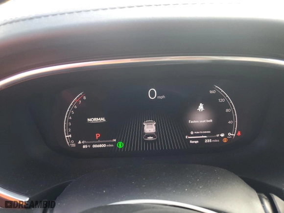 2024 Acura MDX w/Technology Package with VIN 5J8YD9H4XRL006548, listed as a Copart auction lot 76992134 with 6,800 mi miles and Non Repairable. Bid and sale history available at carsss.com. Image 9.
